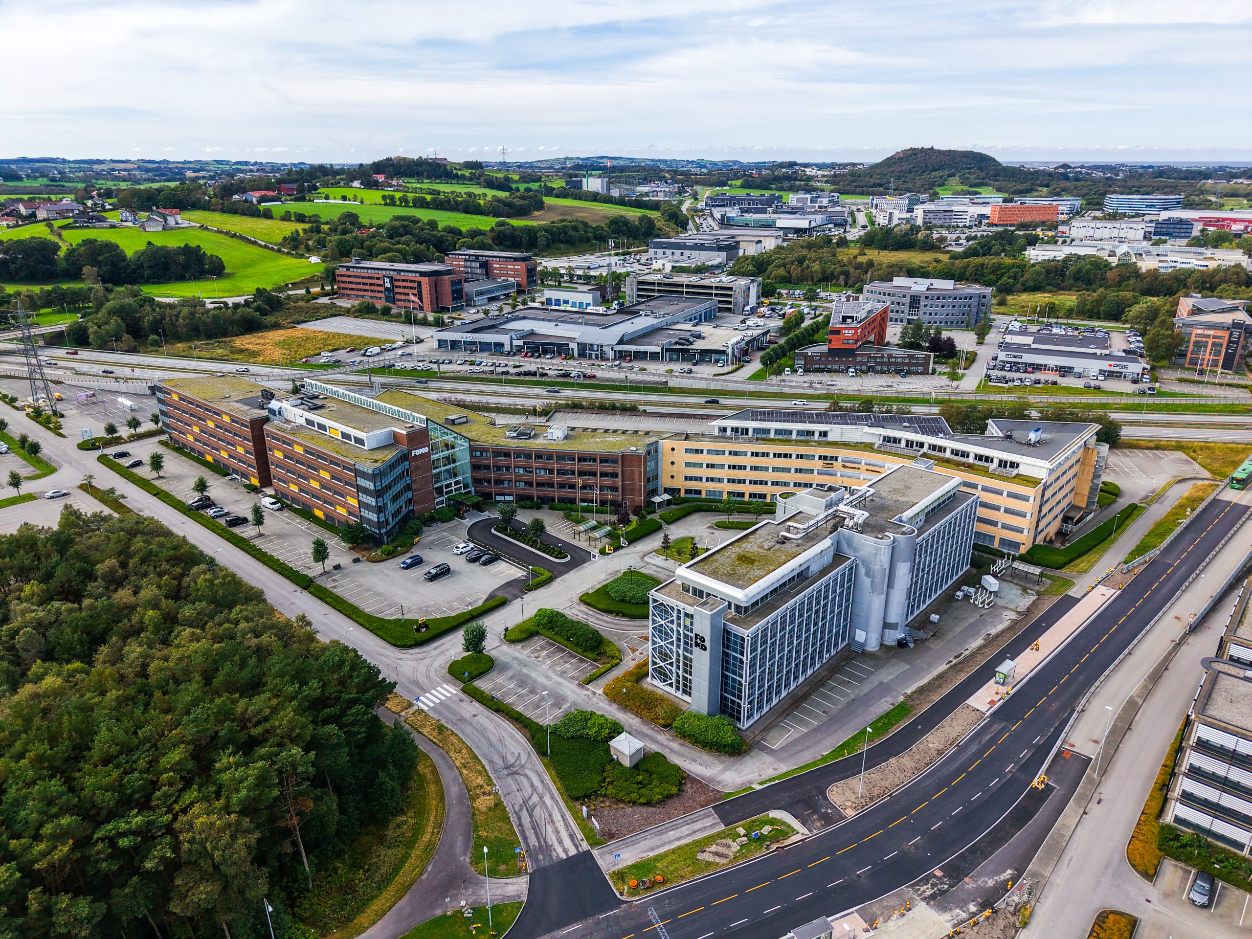 FOMO campus aerial view